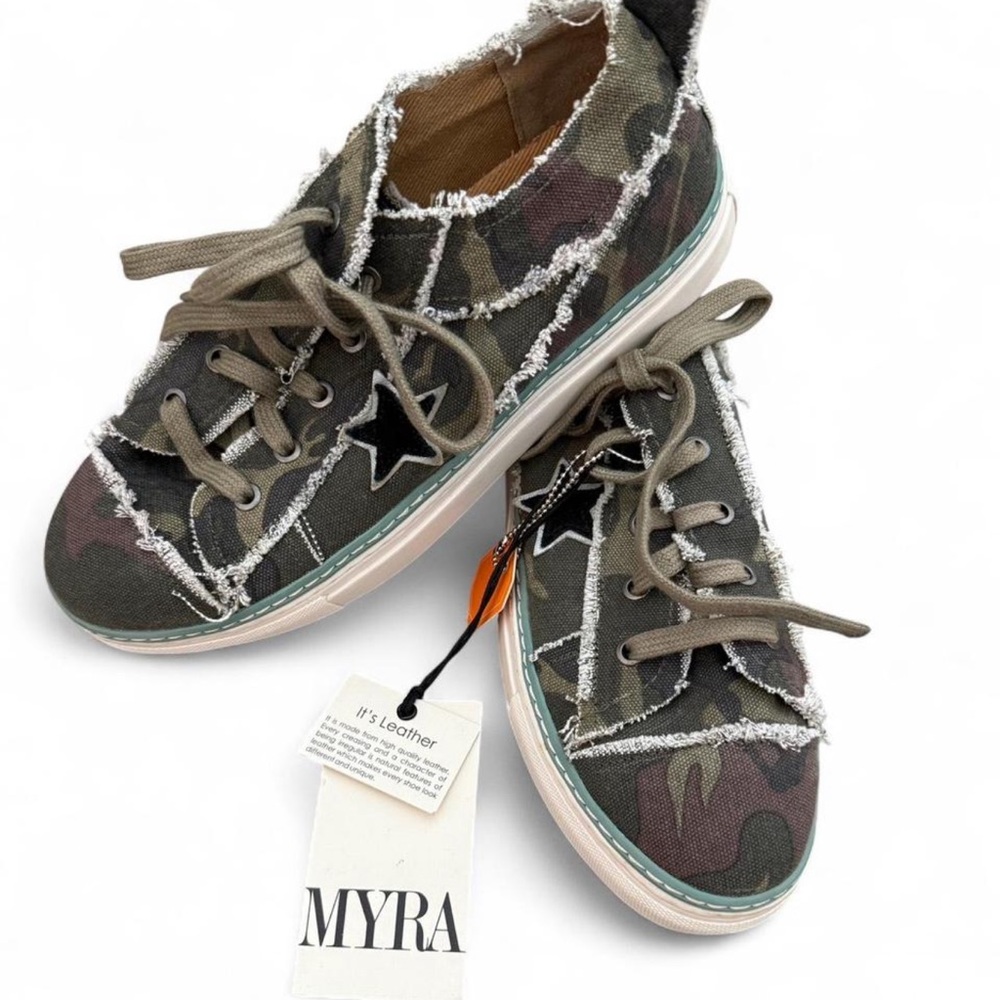 Myra Green Camouflage Sneakers